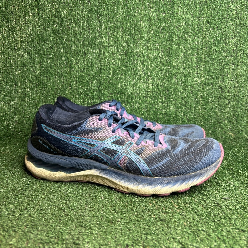 ASICS Gel-Nimbus 23 Running Breathable Mesh Athletic Sneakers Blue Womens Sz 10